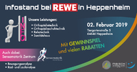 Informationsstand am 2. Februar beim REWE in Heppenheim